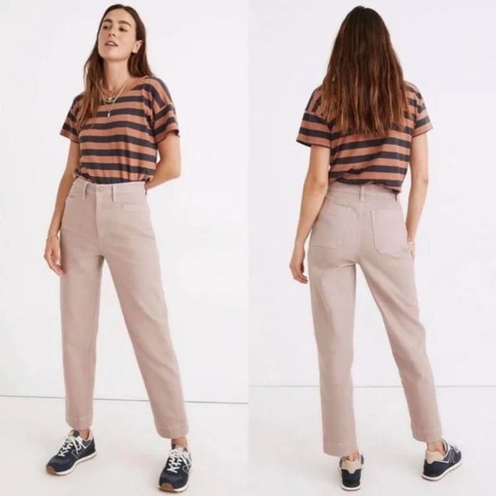 Madewell Slim Emmett Tapered Pants Vintage Petal